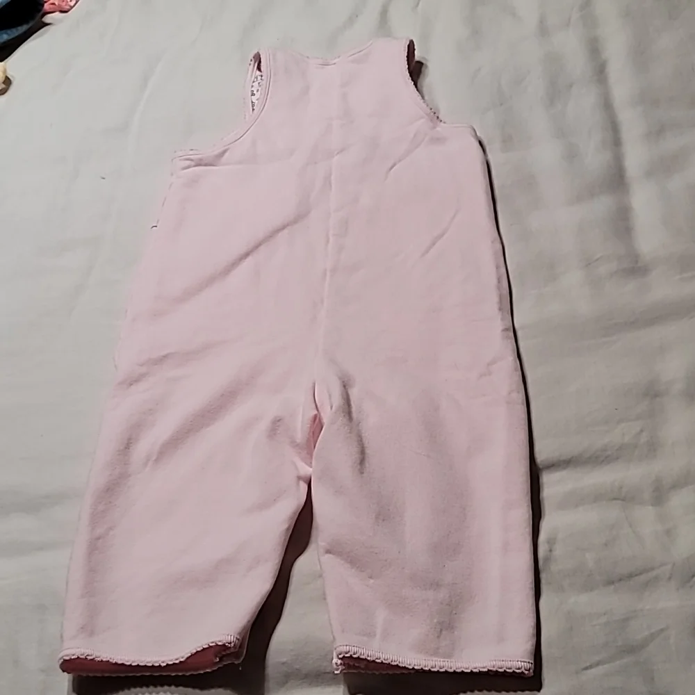 Children girls pink baby gap 6-12‎ months jersey bib overall